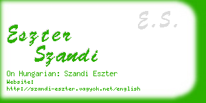 eszter szandi business card